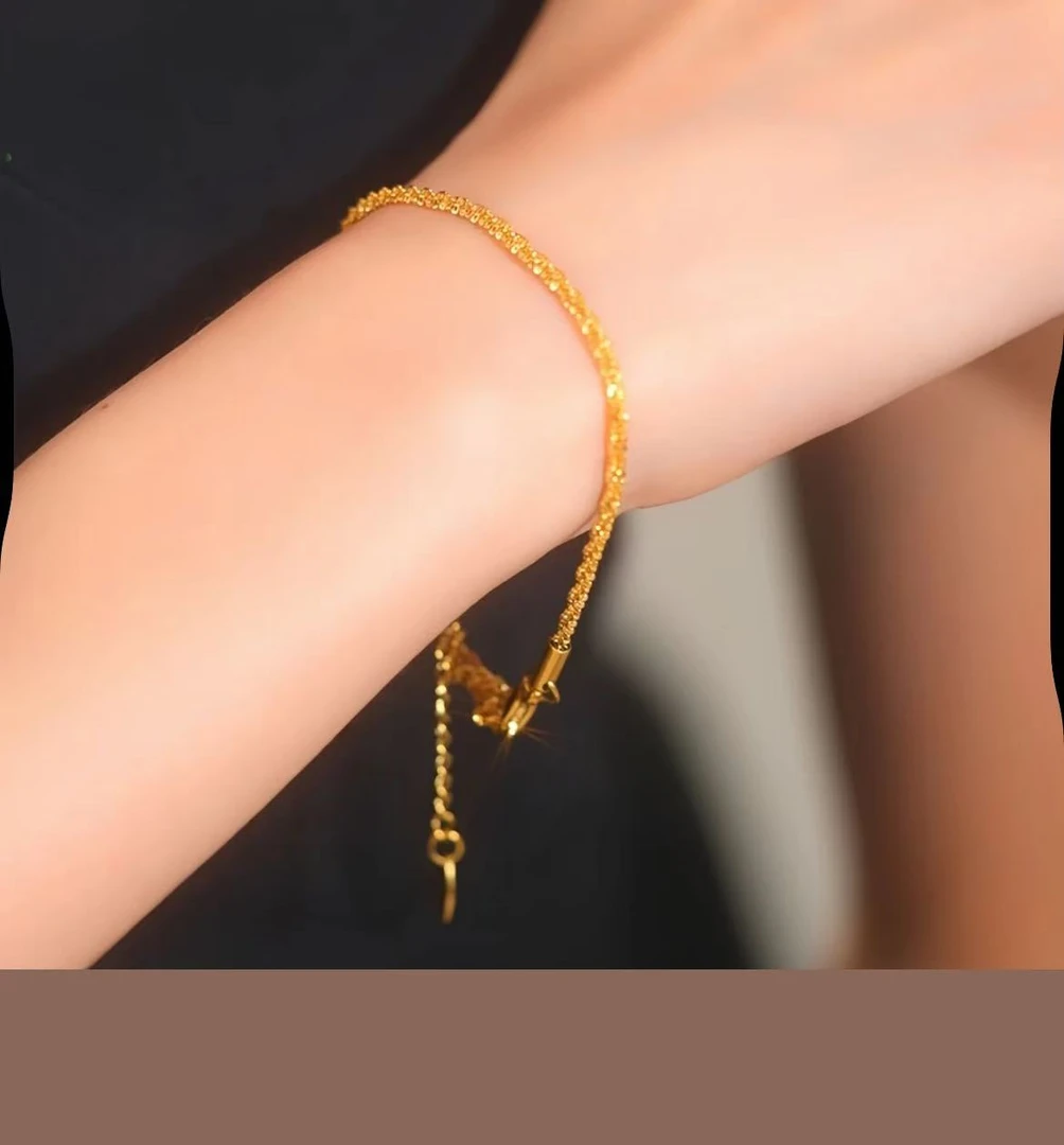 铜合金手链 手链男女款精工龙鳞手链简约时尚高级小巧