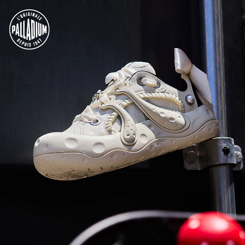 帕拉丁夏季蘑菇鞋男女款运动休闲鞋复古圆形凹陷纹理板鞋74569