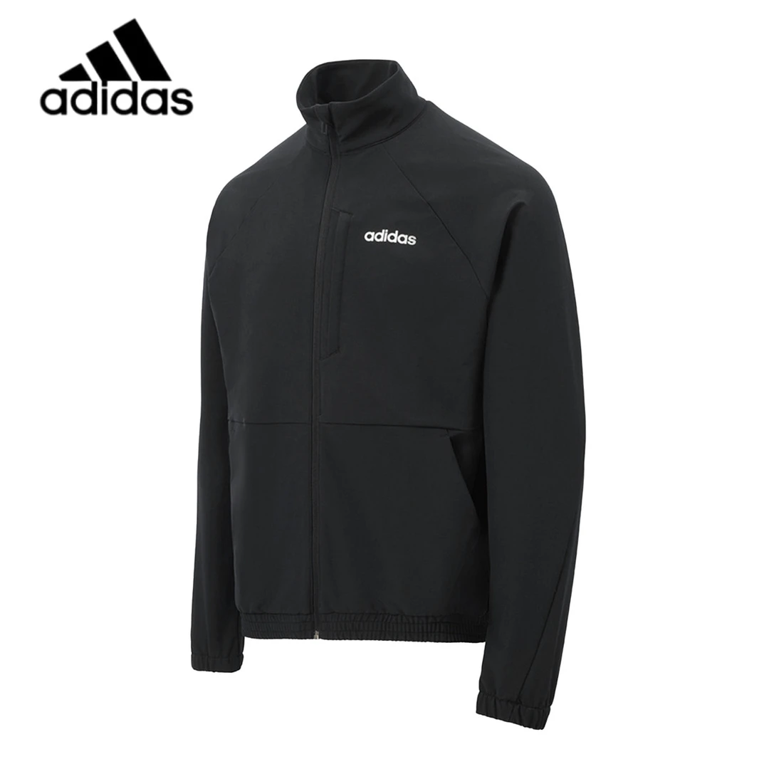 Adidas阿迪达斯男款外套干爽梭织拉链夹克长袖运动外衣休闲JE1342