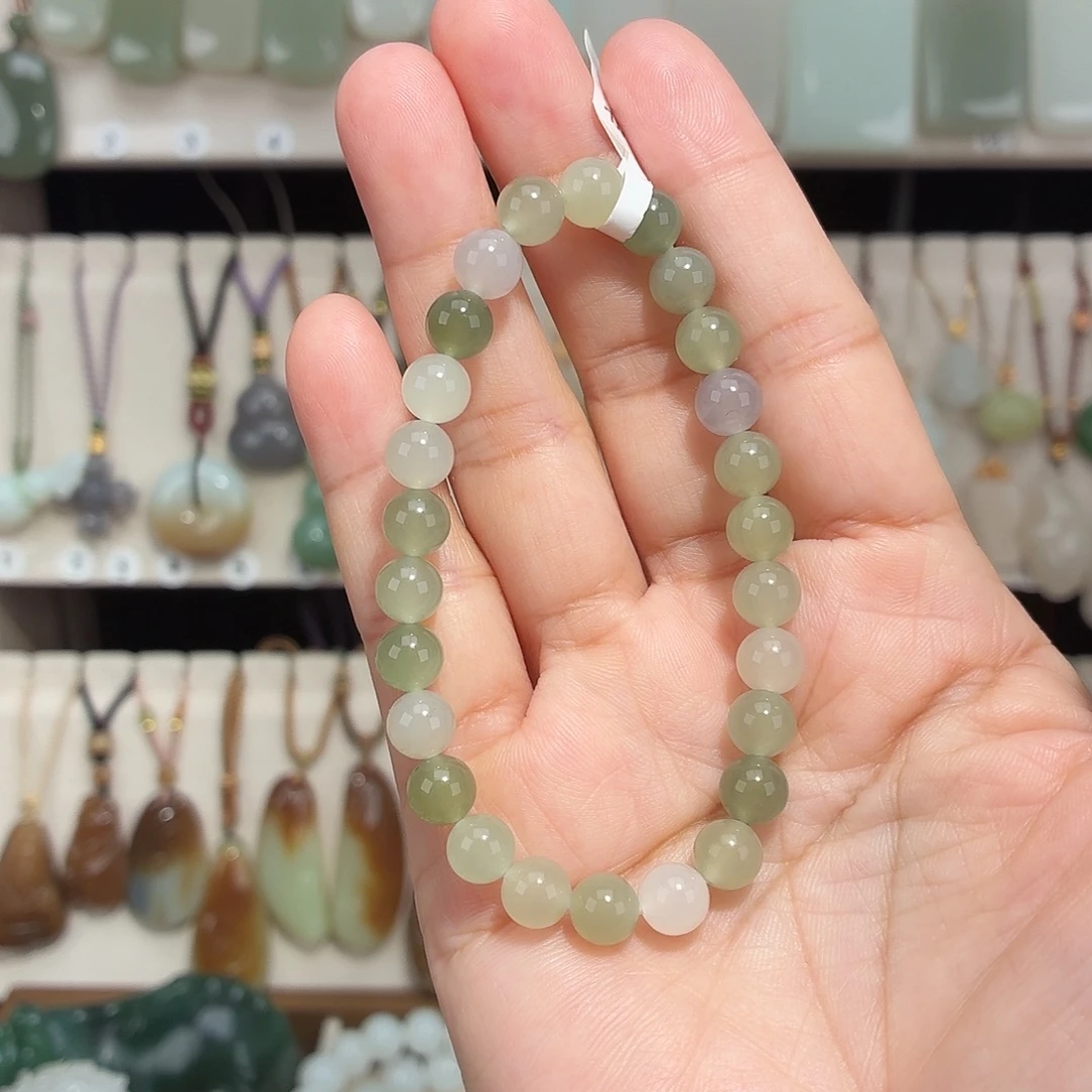 和田玉未镶嵌颈饰福利款卡7左右手串多宝