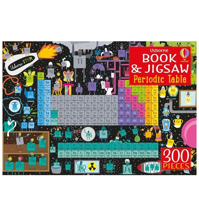 【尤斯伯尔尼书与拼图】元素周期表（300片） 【Usborne Book and