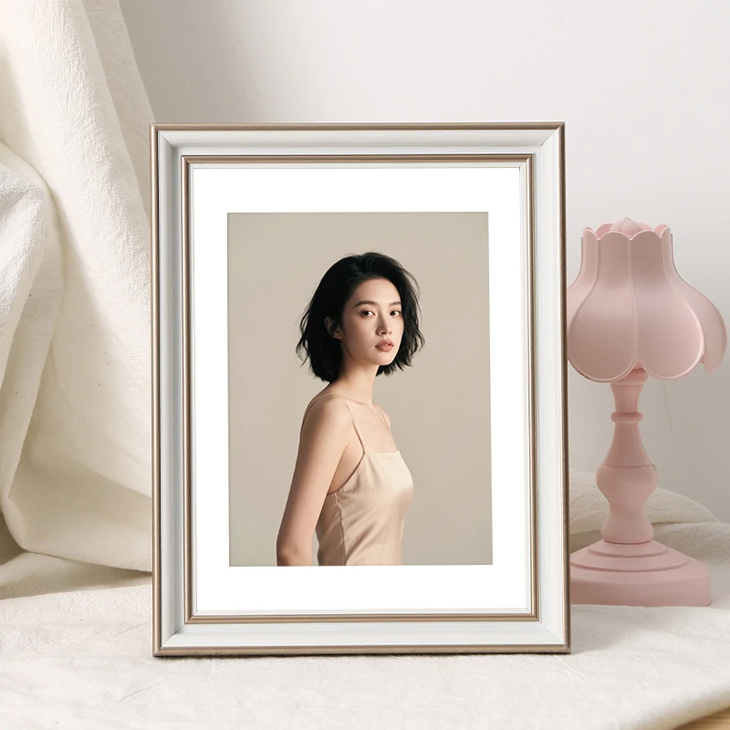 北欧创意相框空框摆台轻奢高级感6寸7寸8写真装裱加打印照片定制