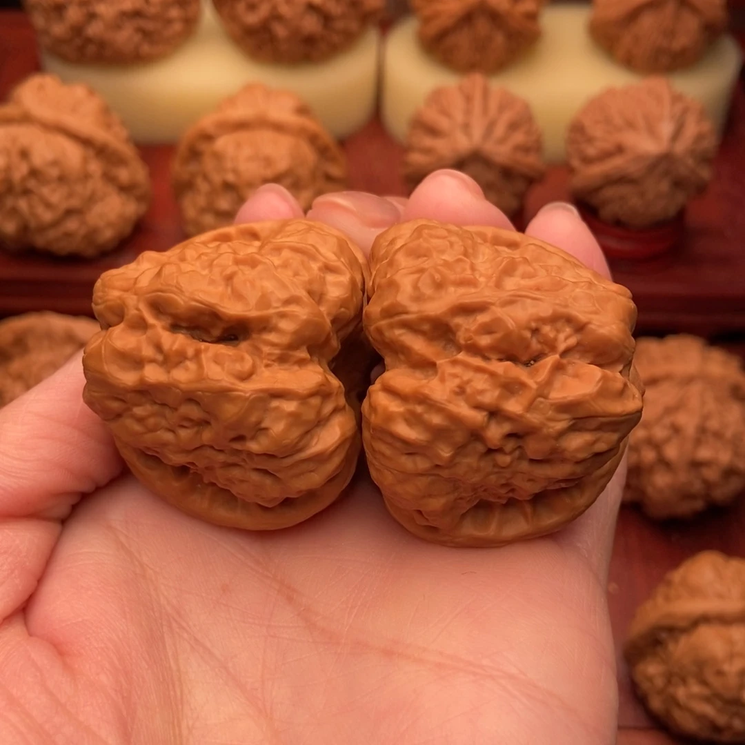 桃核把件他延庆蛤蟆头40