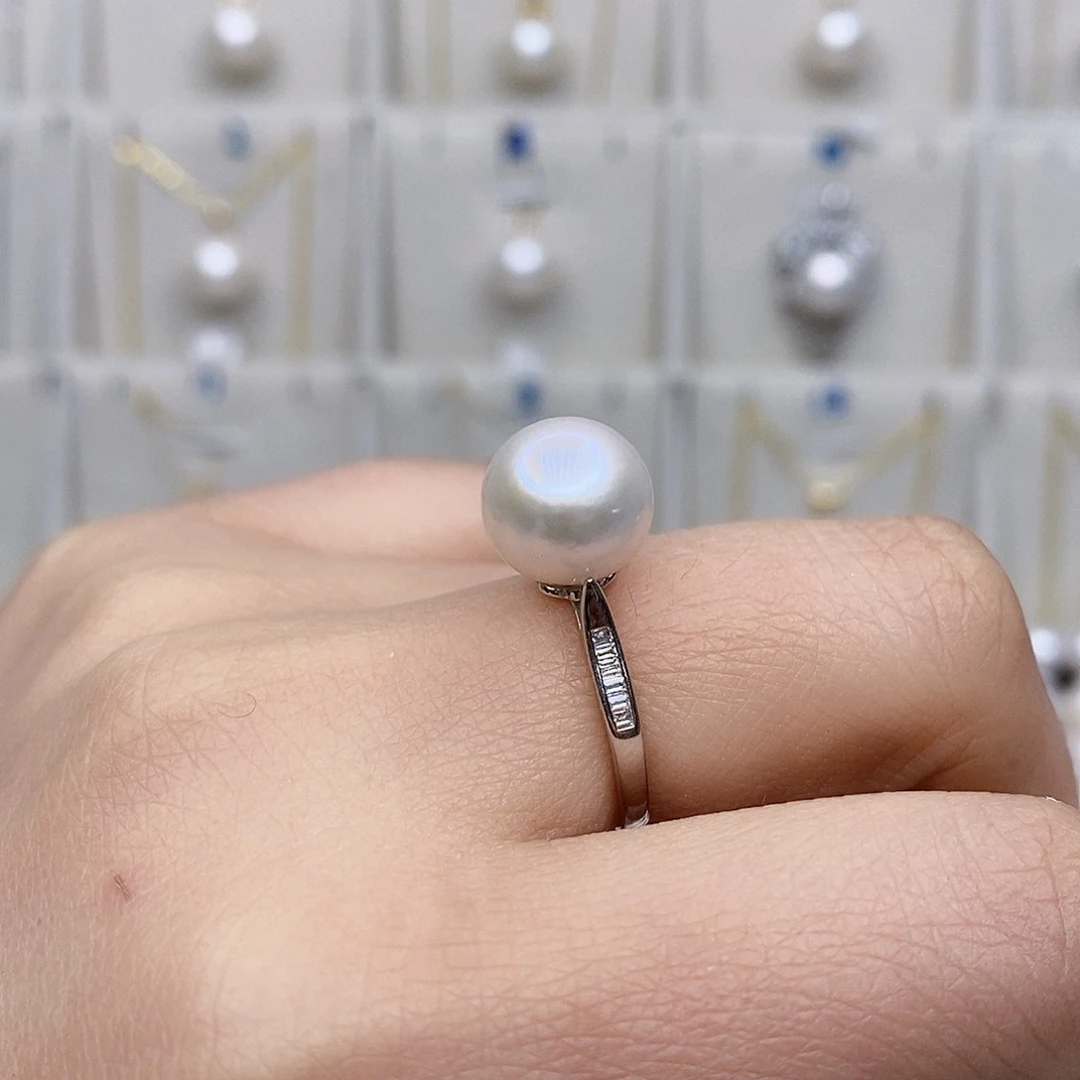 淡水珍珠颈饰银S925镶嵌