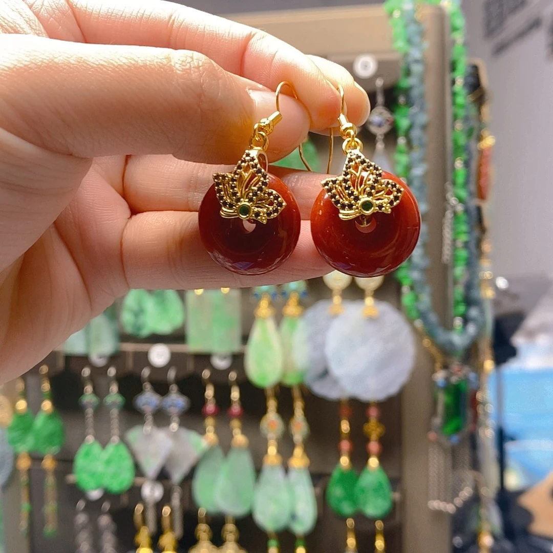 未镶嵌翡翠耳饰翡翠