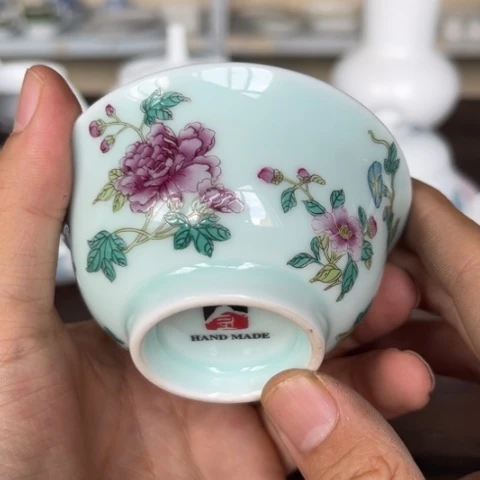 碗手工手绘杯一个陶瓷陶瓷