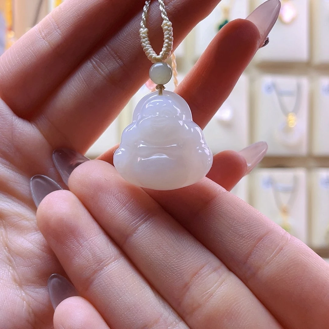 和田玉吊坠(赠链)未镶嵌刷***适