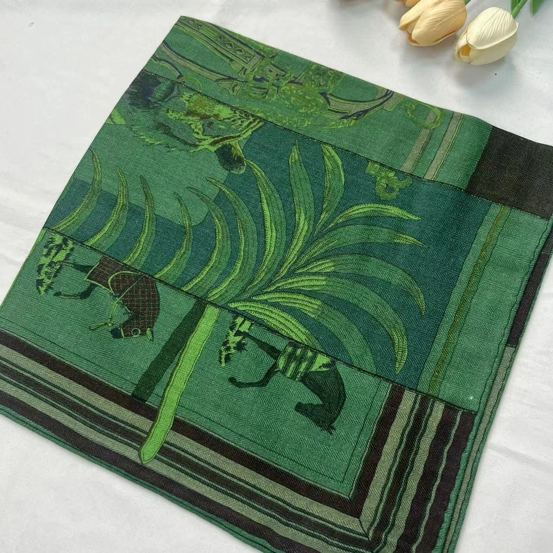 【70丝毛方巾-16177-SM-70】 65cm双面异色 丝巾百搭女士 经典气质