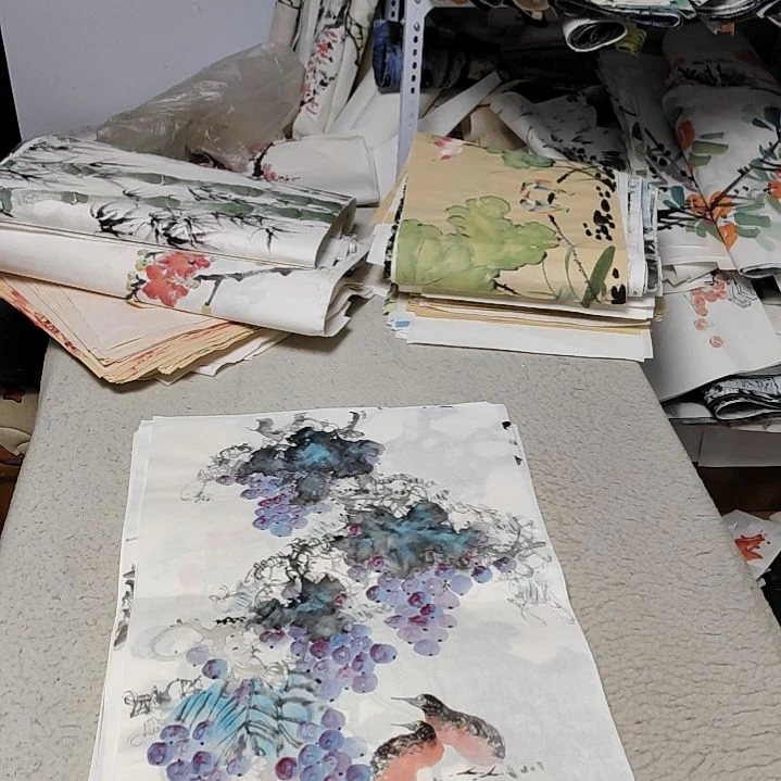 水***粉国画落款后台备注