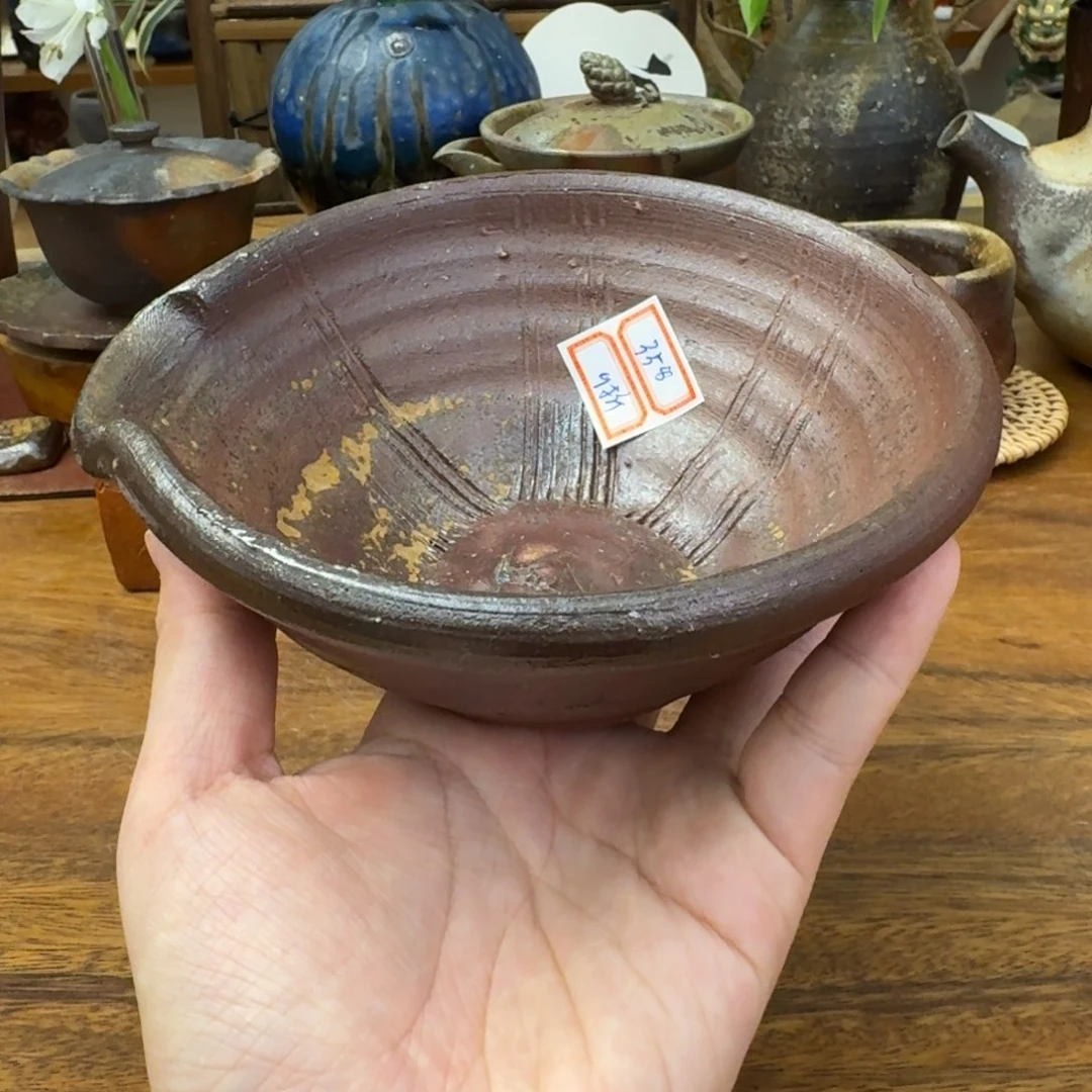 森丁斋备前烧片口公道杯福利一口价