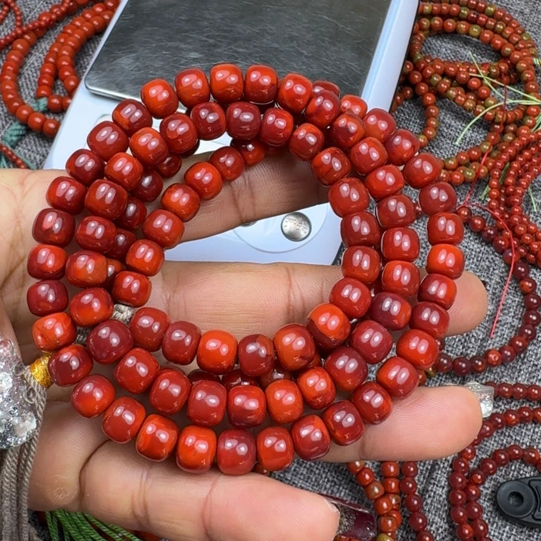 南红玛瑙未镶嵌手链