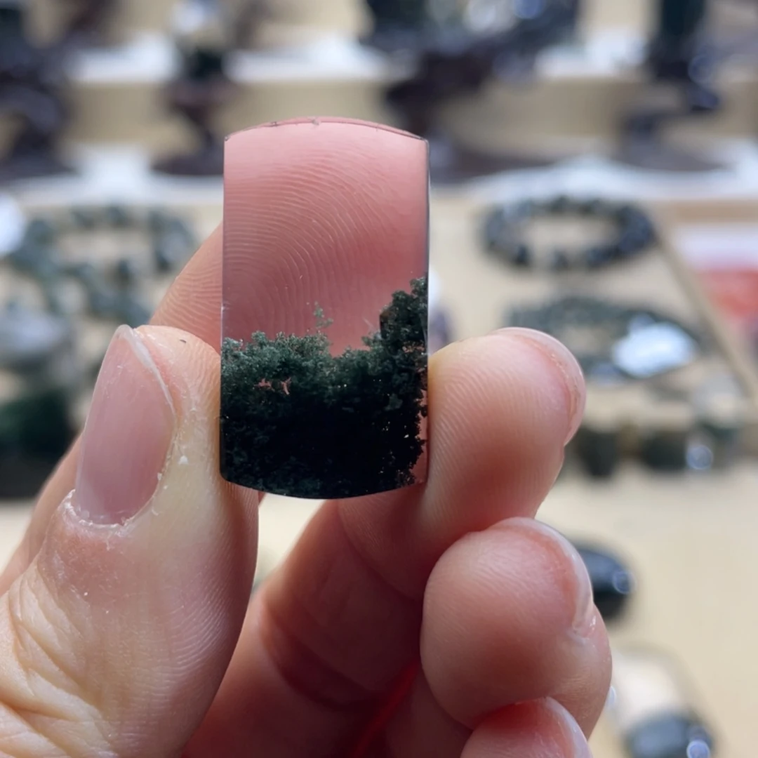 水晶颈饰未镶嵌绿幽灵聚宝盆无事牌