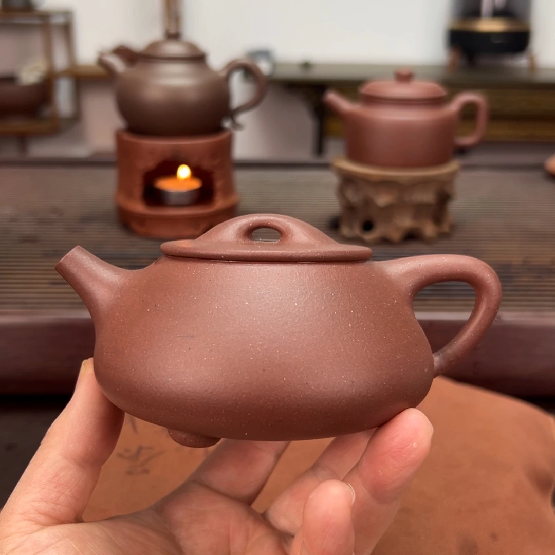 茶壶紫砂底槽青220毫升