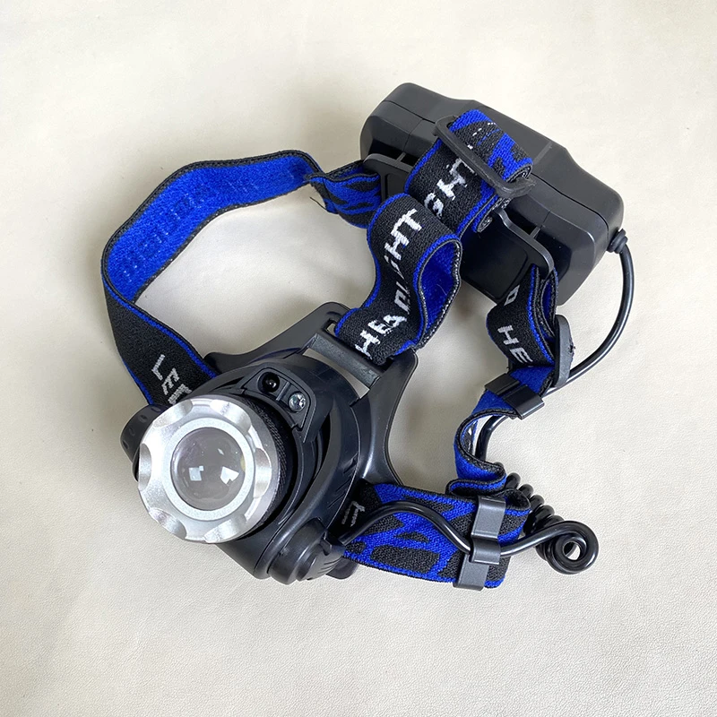 数量少随便甩LED头灯伸缩变焦铝合金感应USB充电钓鱼户外照明