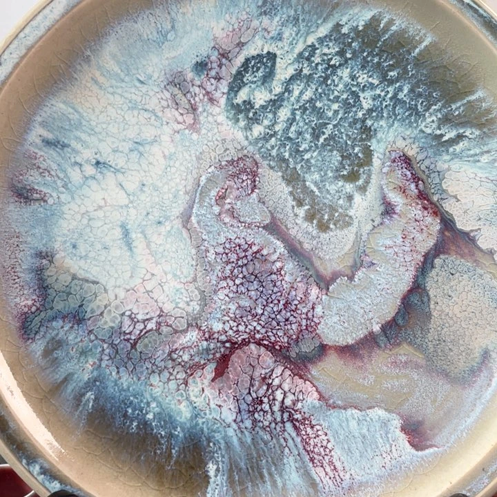 摆件32.3公分 参禅悟道手工赏盘