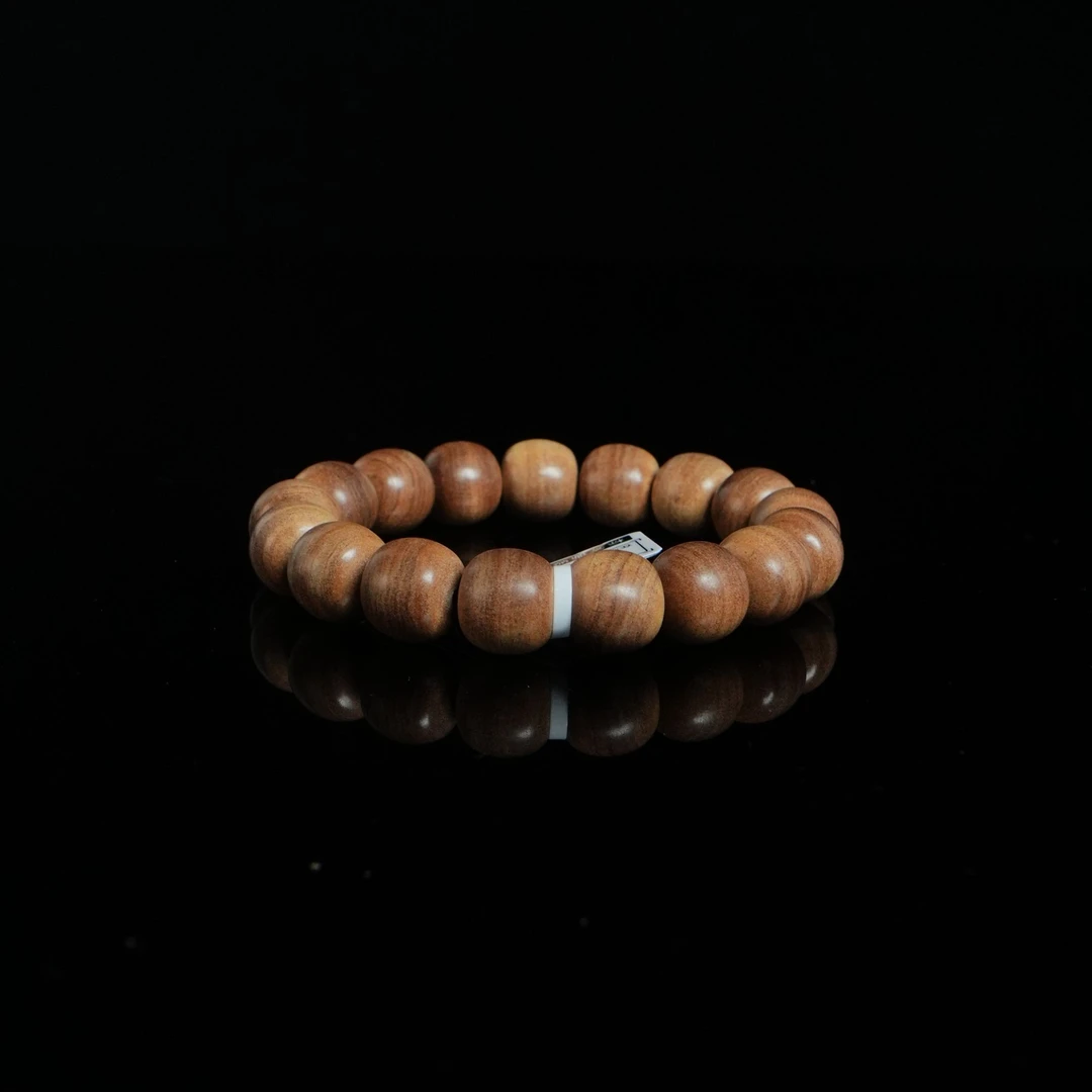 DY-C1212 汤加国黑肉横纹桶珠手串 1.1x1.2cm 15.4g