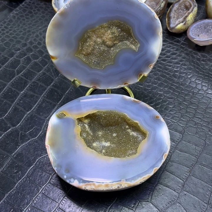 水晶未镶嵌珠宝半成品黄金盆