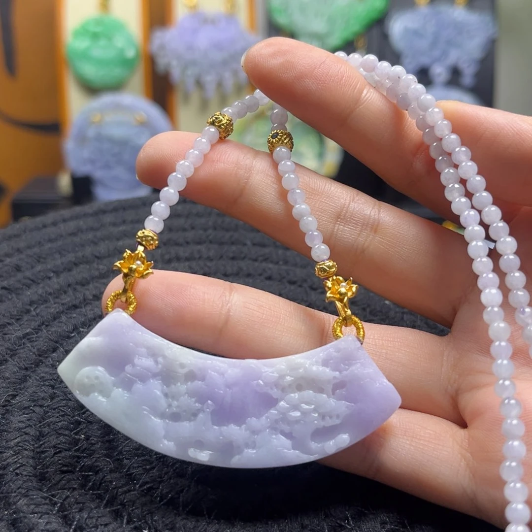 翡翠未镶嵌颈饰天然翡翠