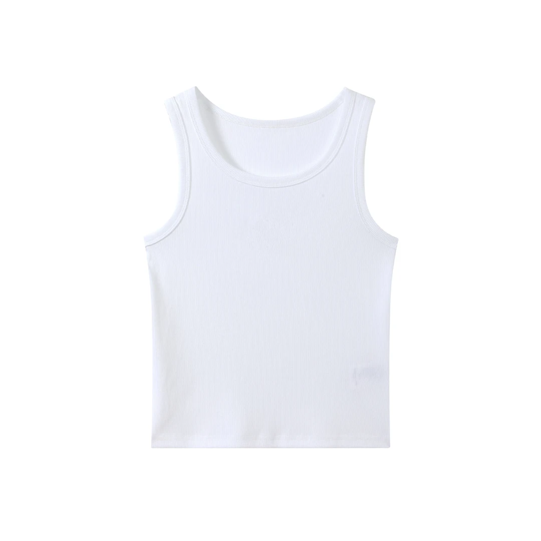 【王百万推荐】 通勤运动白色时尚休闲百搭背心-9176