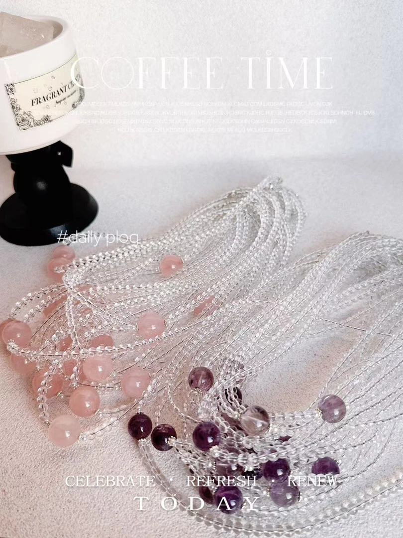 【喜饰福袋 白水晶手链 随机发一】