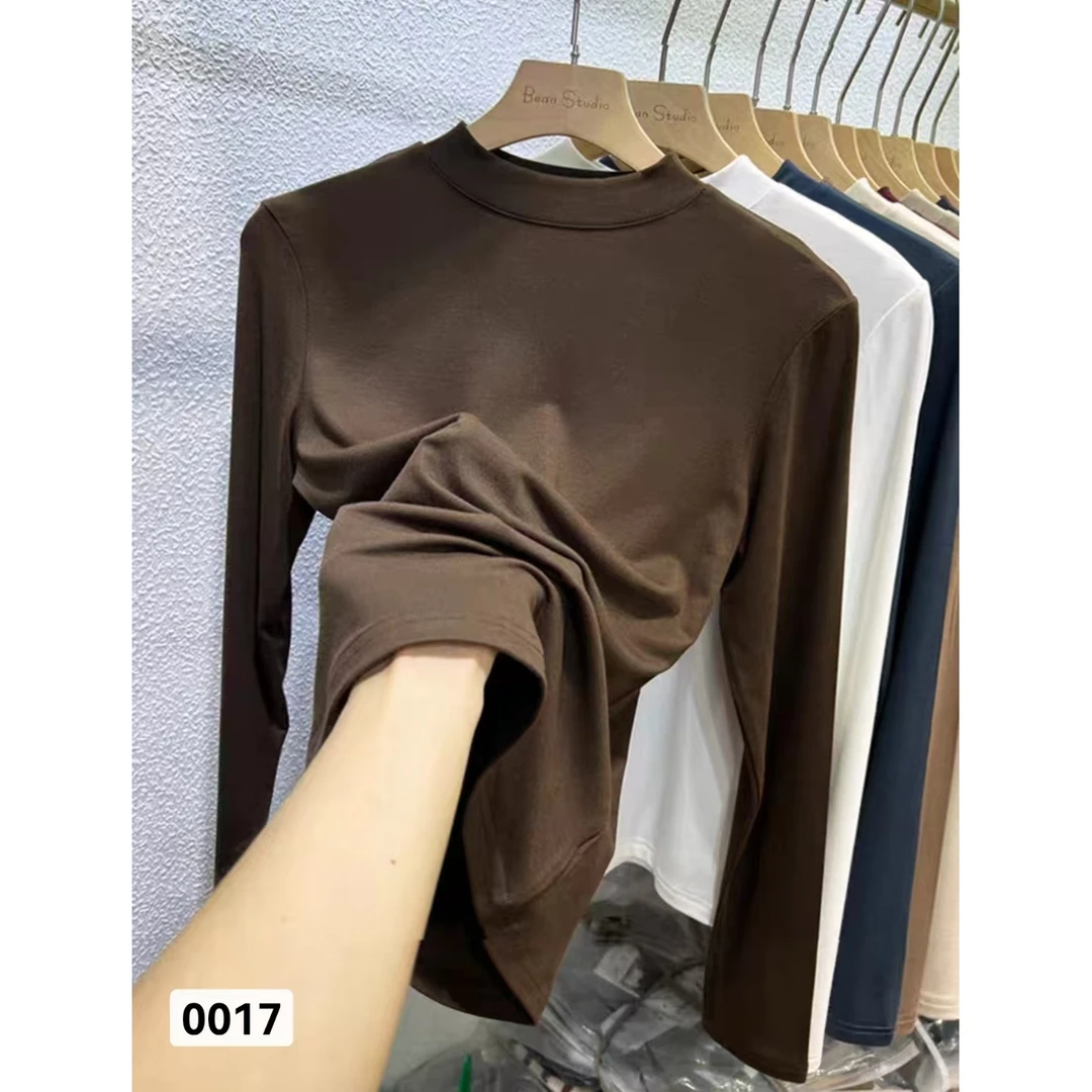新款小立领净面亲子打底衫0017