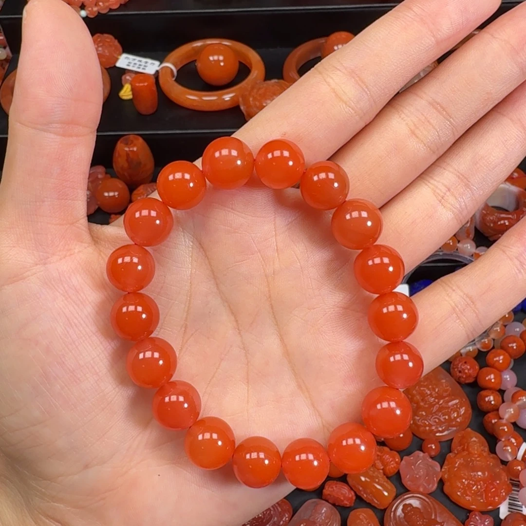 南红玛瑙未镶嵌手串11mm