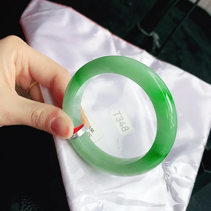 翡翠未镶嵌手镯缅甸天然a货翡翠手镯46号