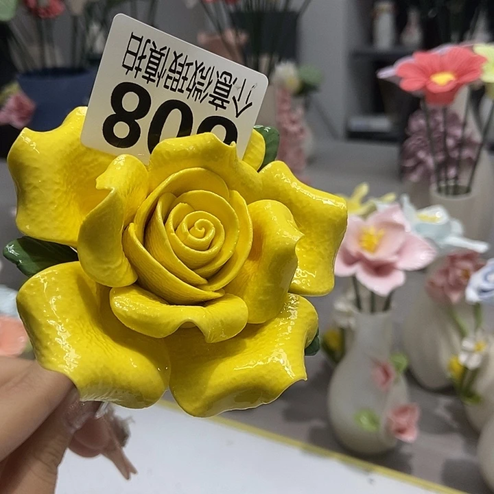陶瓷纯手工捏花设计