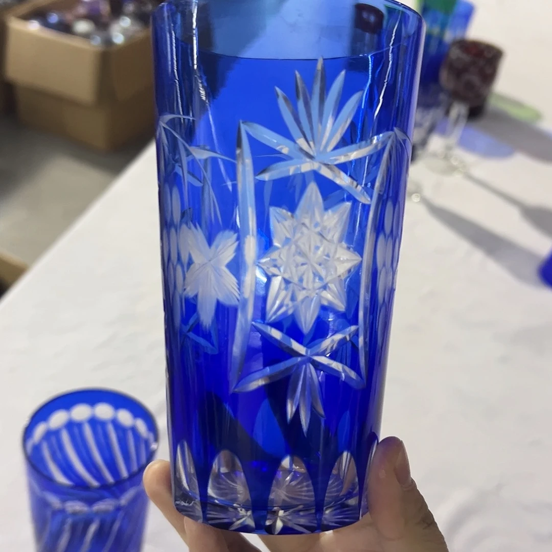 平底款水晶玻璃微瑕一个