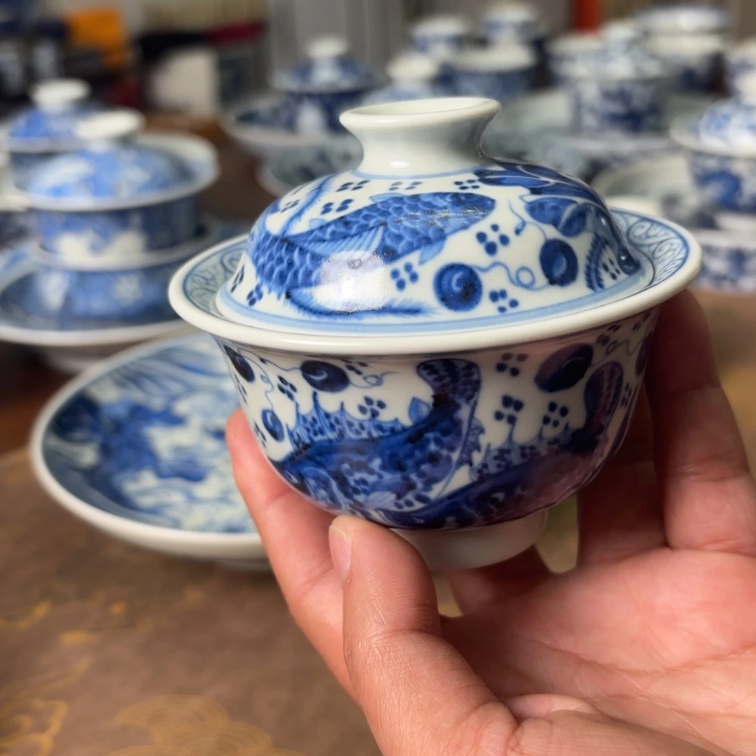 陶瓷摆件景德镇手绘茶器