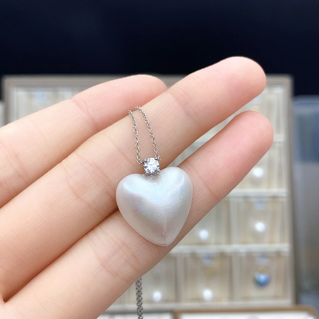 淡水珍珠银S925镶嵌颈饰