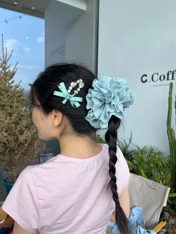 雾霾蓝同款4层露思同款发圈