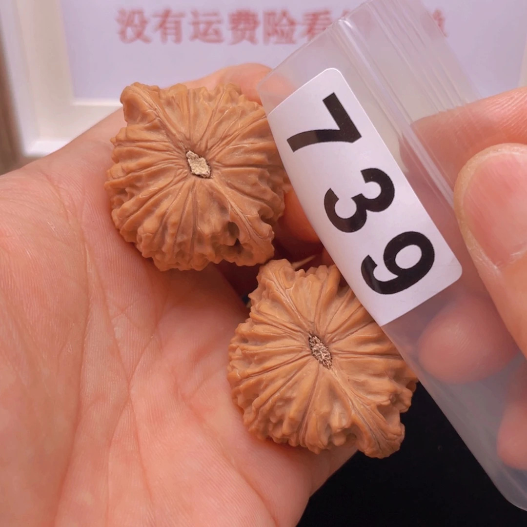文玩核桃把件小*鱼磨盘42