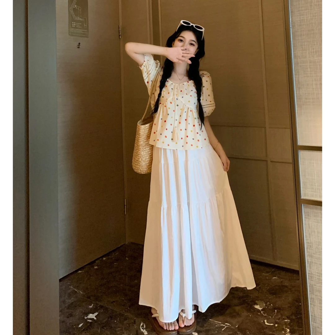 思思大码女装度假风宽松小上衣遮肉显瘦搭配甜美小上衣