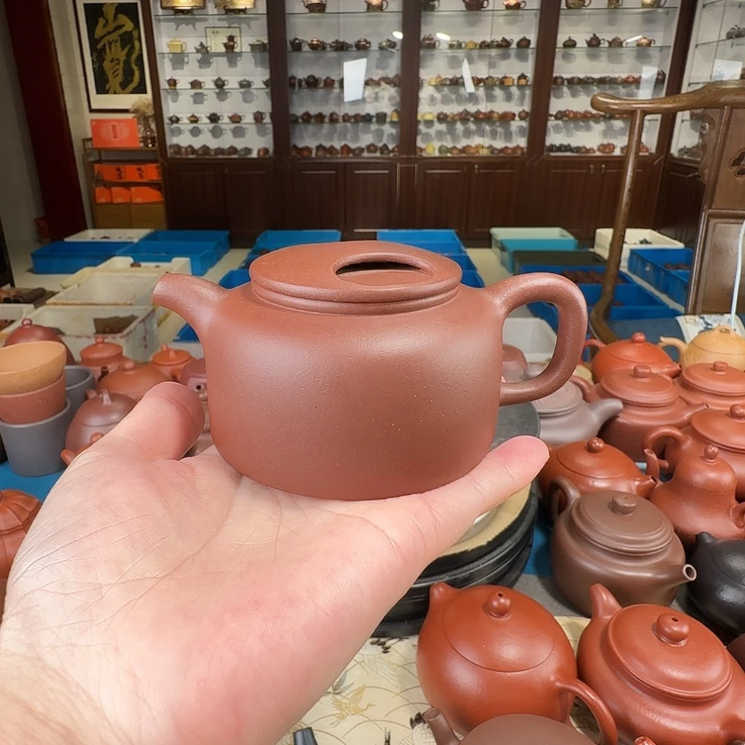 茶壶紫砂牛盖莲子