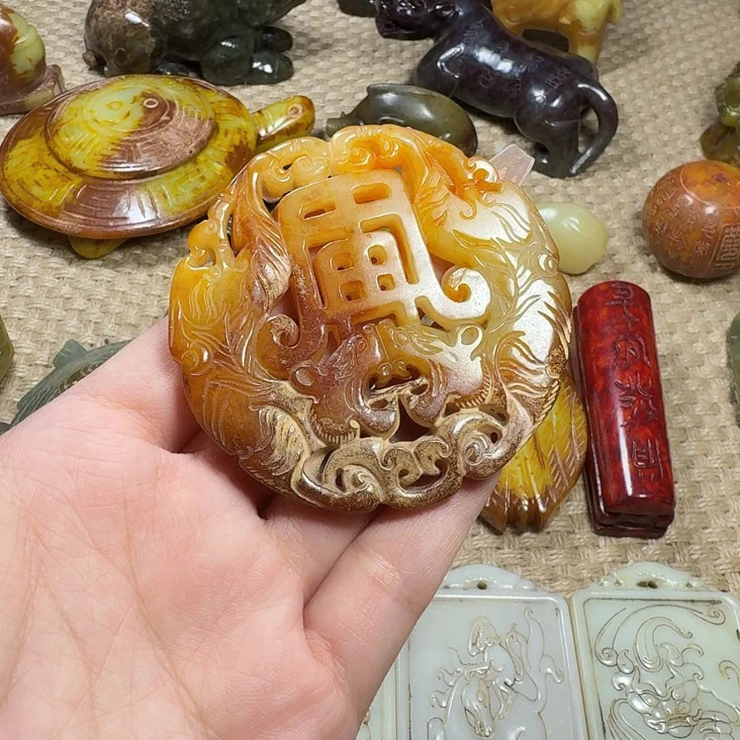 白玉菩提吊坠挂件