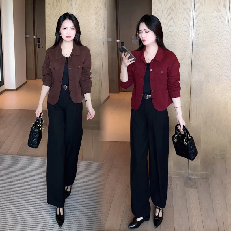 牛仔外套秋装2025今年新款洋气质百搭时尚春秋小个子短款女装上衣