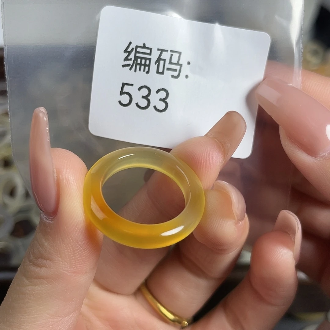 玛瑙/玉髓未镶嵌戒指533港18