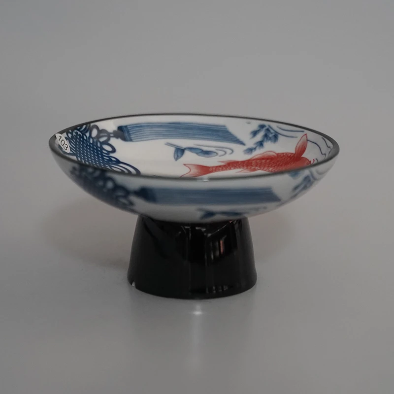 X750-锦鲤果盘茶道器具FQ