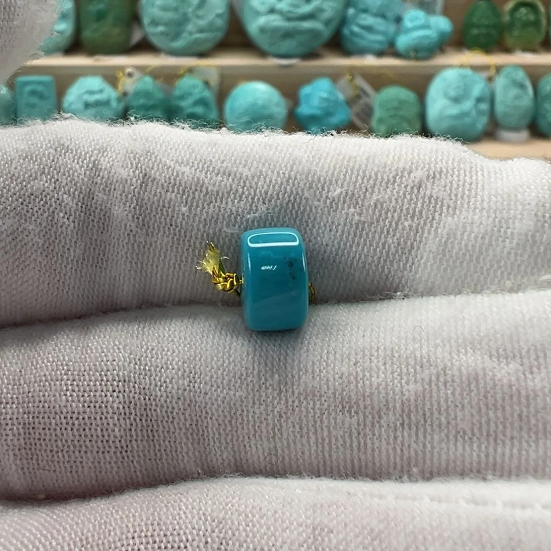 未镶嵌绿松石直切珠8.5x5.6mm