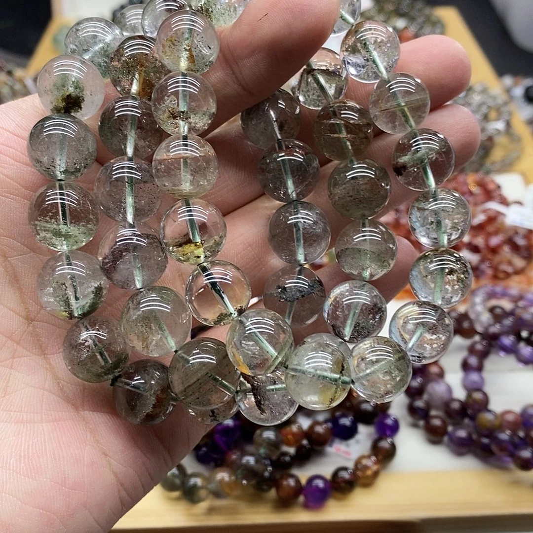 水晶手串未镶嵌多样性发货发一条