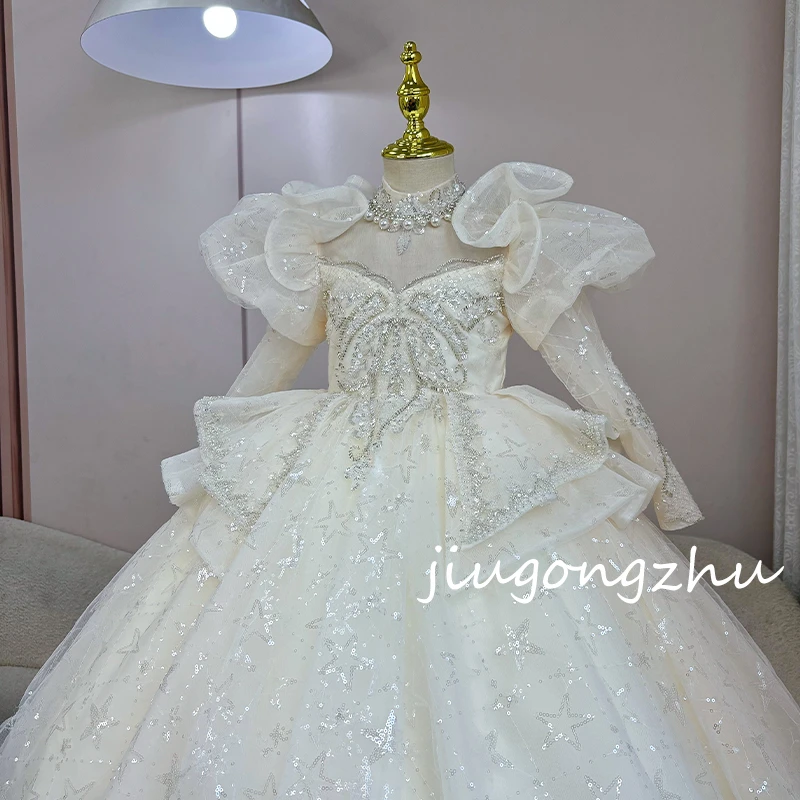 【月光华尔兹】儿童晚礼服轻奢高端走秀裙女童主持人钢琴演奏