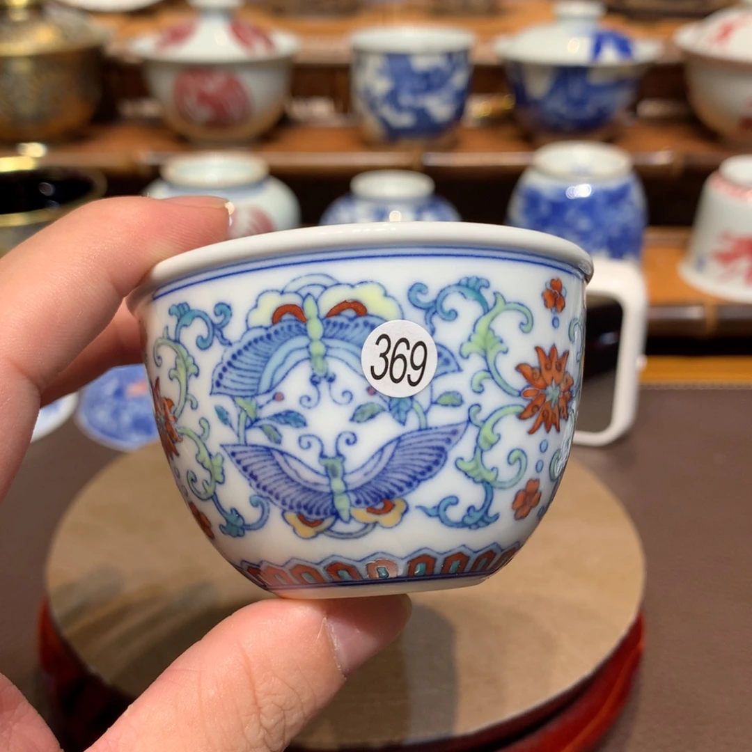 对***歌369斗彩主人杯一只cl116