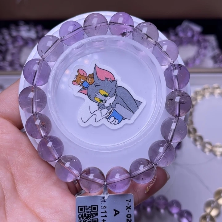 手串紫晶未镶嵌近净巴西紫水晶9