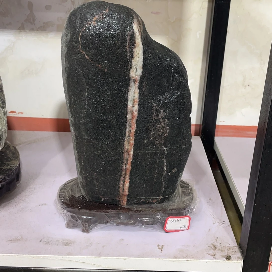 L***石材靠山石平安石摆件