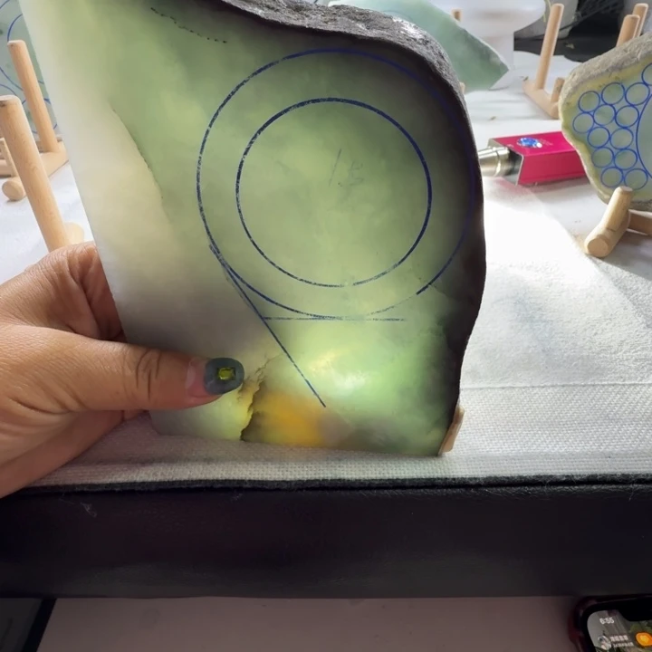 晨***曦定制翡翠未镶嵌板料