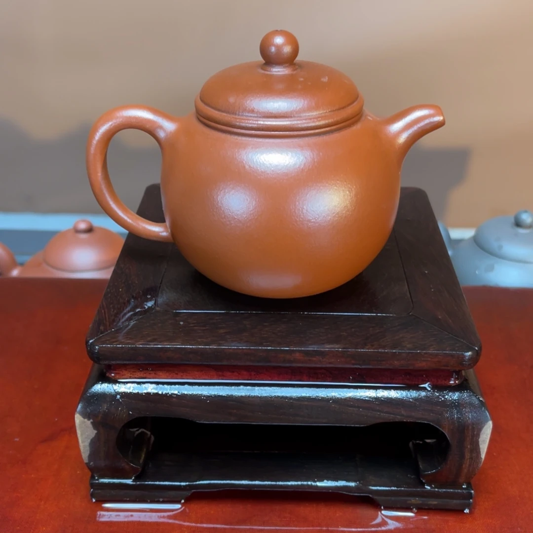 茶壶紫砂高端250cc大红泥袍尊壶