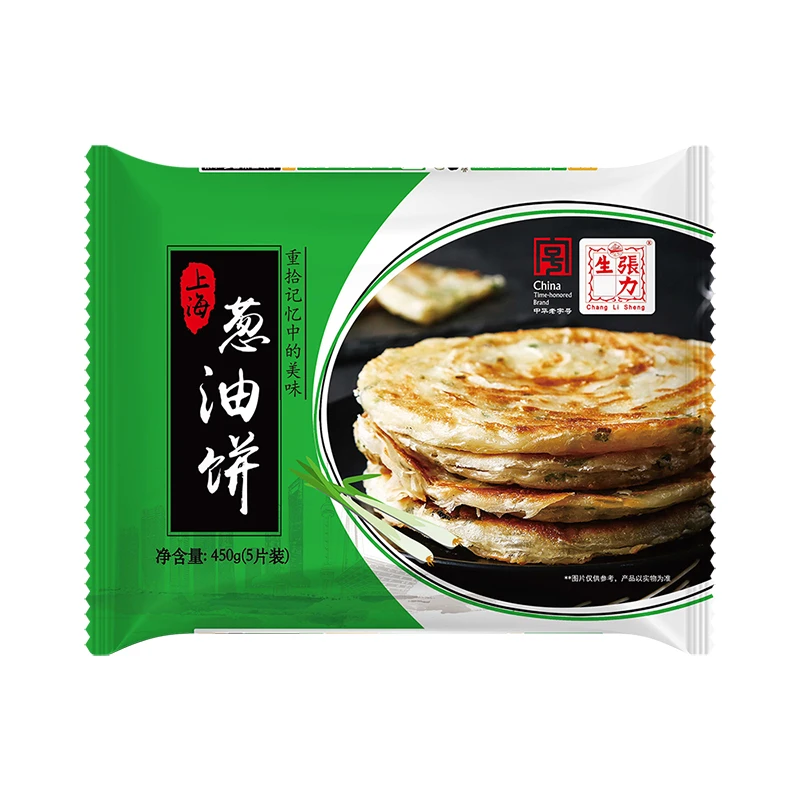 【直播特惠】张力生450g上海葱油饼*3包