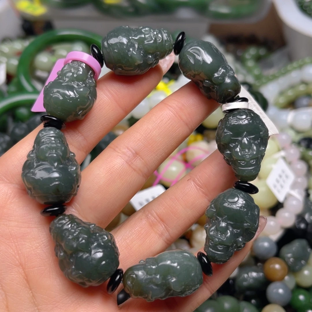 和田玉未镶嵌手链