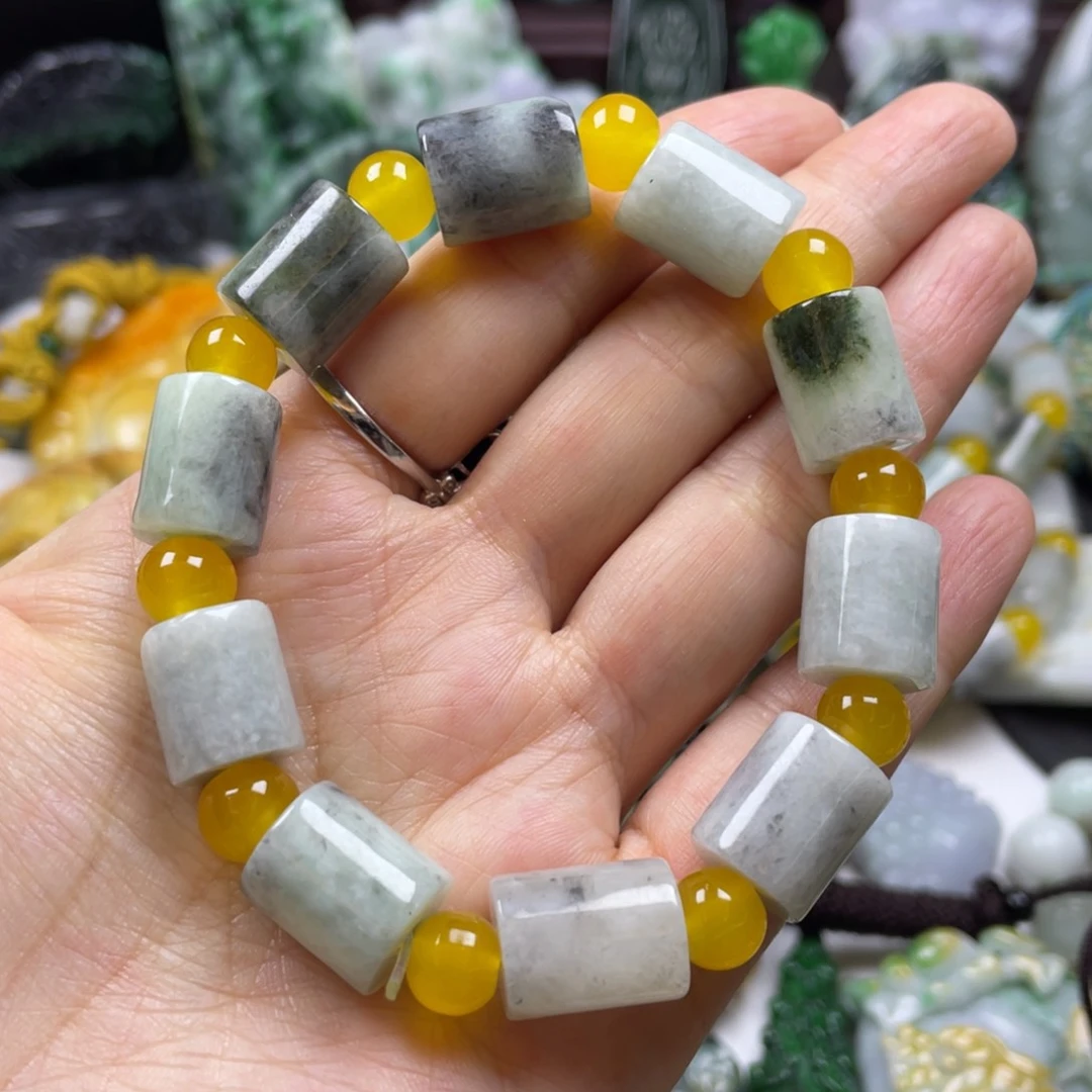 翡翠颈饰未镶嵌Q*唐牌子